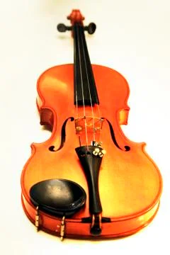 1937 old violin in studio close up Stock Photos