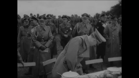 1938-Adolf Hitler / Sudetenland / Czechoslovakia / 1938 Stock Footage 77887756
