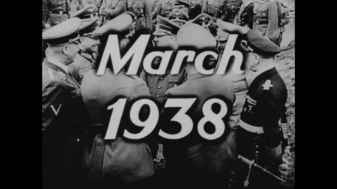1938 - In this documentary directed by Frank Capra, the Munich Pact is signed by Vídeo Stock 136193290