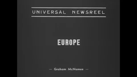 1938 - The German army is seen marching and the Luftwaffe is seen in flight. Stock Footage 130127926