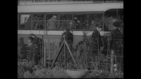 1938-Kindertransport / Jew / Refugee / England / 1938 Stock Footage
