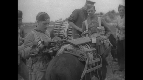 1938-Royal West Kent Regiment / British Military / Palestine / 1938 Stock Footage
