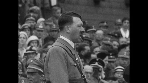 1939-Adolf Hitler / 3rd Reich / Germany / 1933 - 1939 Stock Footage