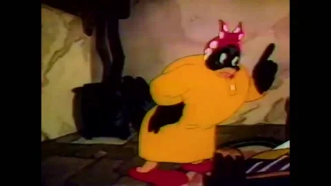 1939 - In this animated film, a caricatu... | Stock Video | Pond5