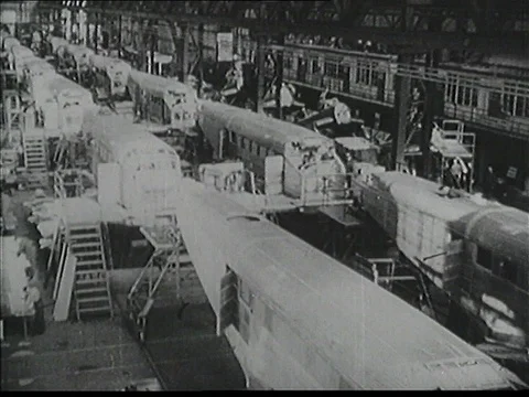 1939-Charles Lindbergh / Flight Pioneer / 1920-1939 Stock Footage