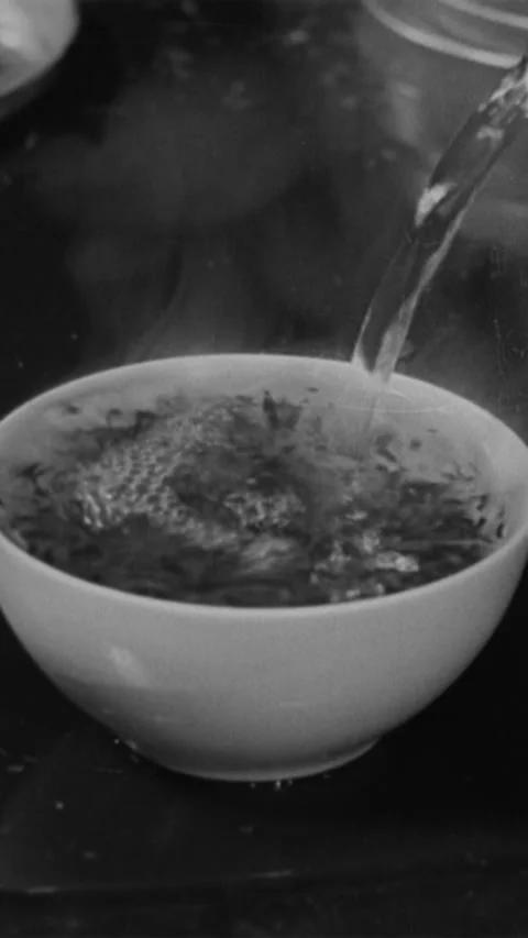 1939 - Men from the US Board of Tea Examiners sample many different flavors of Stock Footage 284127237