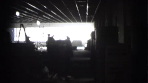 1939: Men Working in Warehouse Los Angeles, California 스톡 동영상 67725061