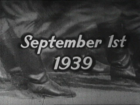 1939-Outbreak of War / Second World War / 1939 Video stock 77861638