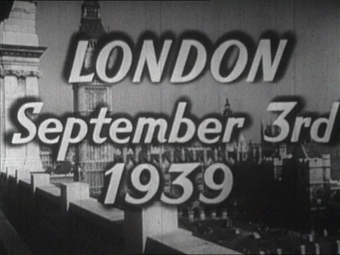 1939-Outbreak of War / Second World War / 1939 Stock Footage 77861642