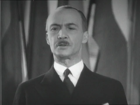 1939-Paul von Hindenburg / Germany / 1930-1939 Stock Footage