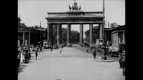 1939-Rollerskating / Berlin / 1930-1939 Video stock 77819160
