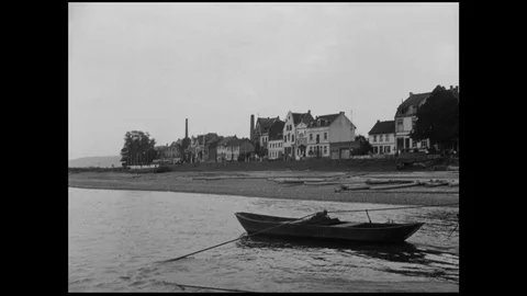 1939-Rowing-boat / Germany / 1930 - 1939 Stock Footage