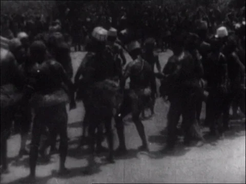 1939-San / Central Africa / 1930-1949 Stock Footage