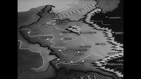 1939-Second World War / Outbreak of War / 1939 Stock Footage
