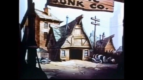 1940 - In this animated film, Spunky the... | Stock Video | Pond5