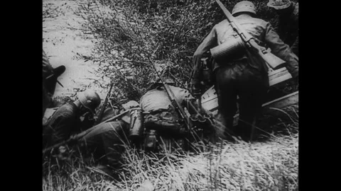 1940-Battle of France / Second World War / 1940 Stock Footage