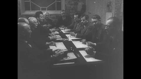 1940 - In this documentary directed by Frank Capra, Marshal Petain and his Stock Footage 136198954