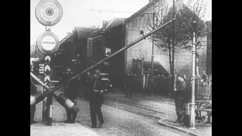 1940 - In this documentary directed by Frank Capra, French troops begin crossing Stock Footage 141645406