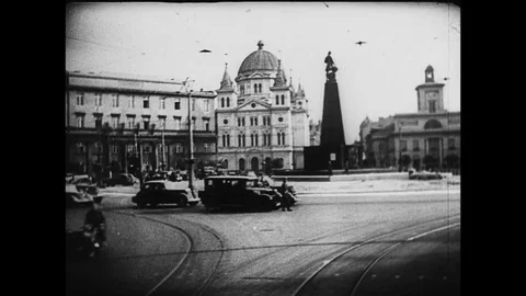 1940-Lodz / 3rd Reich / Poland / 1940 Stock Footage