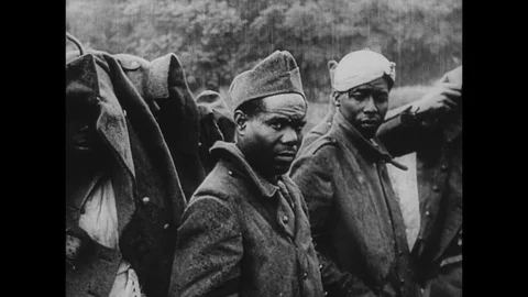 1940-Prisoner of War / French Military / Second World War / France / 1940 Stock Footage