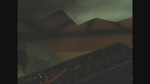 1940 - In this stop-motion sequence, men in various jobs from miner to cowboy Stock-Footage 84789290