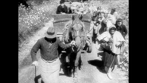 1940-War Refugee / Second World War / Belgium / 1940 Stock Footage 77984730
