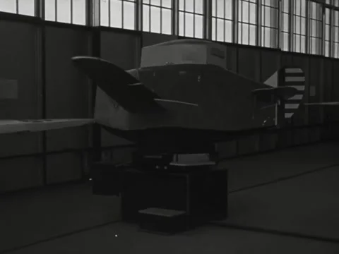 1940s: Air Force cadets in Link Trainer flight simulators Stock Footage 231713489
