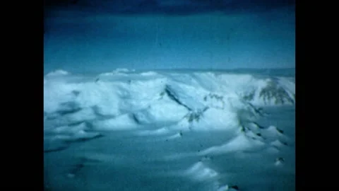 1940s Antarctica Various Mountain Ranges | Stock Video | Pond5