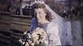 1940s Beautiful Young Bride on Wedding Day Marriage Vintage Film Home Movie HD Footage