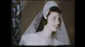 1940s Beautiful Young Bride on Wedding Day Marriage Vintage Film Home Movie HD Footage