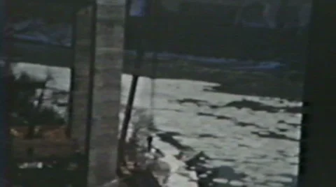 1940's - Bridge Construction 3 - Niagara falls Stock Footage 6526847