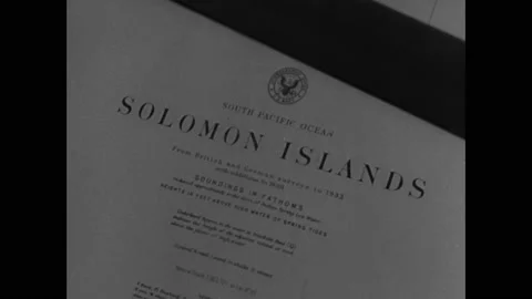 1940s: Chain on side of ship. Shots of chains. Paper in typewriter. Sailors sort Stock Footage 159490465