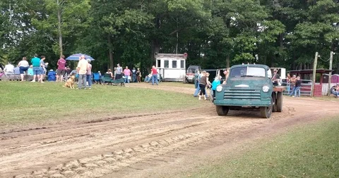 1940s Classic Flat Bed Pick Up Stock Footage 97975703