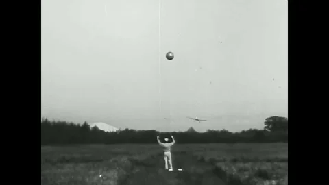 1940s - A crop-duster undergoes a test flight. Stock Footage 92626055