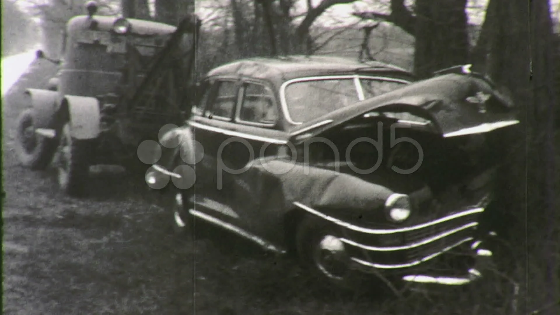  Crash footage antique car with Original Part