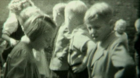 1940s Kids dancing spectacle P.2 - Vintage 8mm Film Stock Footage