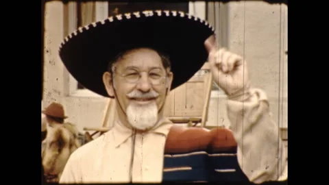 1940s Mexican American Man Men Cinco de Mayo Latino Vintage Film Home Movie 8mm Stock Footage 219699930