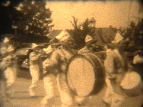 1940's  Parade Video stock 33731519