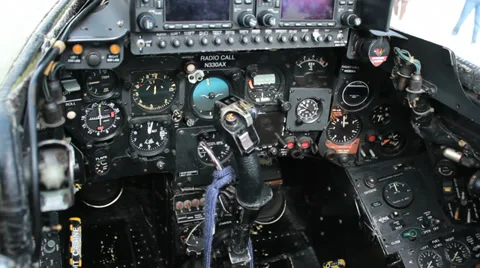 1940's Plane Cockpit Stock Footage 31198964