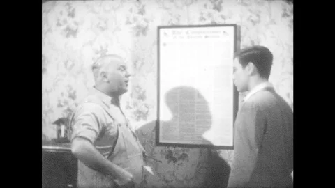 1940s: Points to First Amendment. Sample ballot for Airport Bonds is marked with Stock Footage 83636196