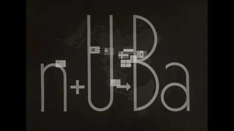 1940s: Scientific formula. Map highlights Nazi Germany. Elements. Map highlights Stock Footage 113939867