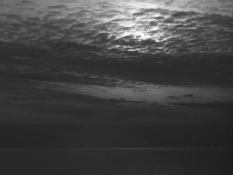 1940s: Sunset at sea Stock Footage 231721841