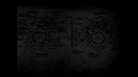 1940s: Technical drawing. Man turns machine with knobs and gauges around. 스톡 동영상 102004791
