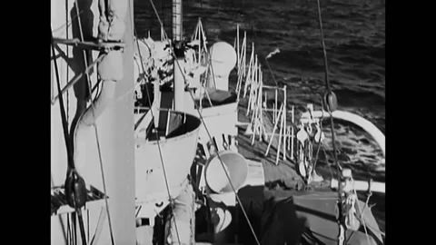 1940s - Telegraph systems keep the admiralty in London in touch with British Stock Footage 159335066