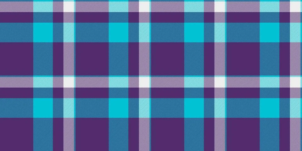 1940s textile texture vector, package pattern check plaid. October fabric t.. Illustrazione stock