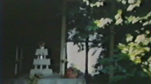 1940's - Wedding Cake 2 - Niagara falls Stock Footage 6525484