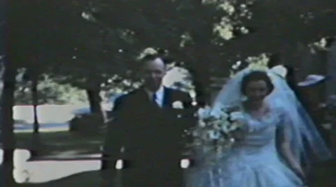 1940's - Wedding party 5 - Niagara falls Stock Footage 6524916
