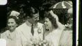 1940s Woman Ugly Bride Homely Groom WEDDING DAY Portrait Vintage Film Home Movie HD Footage