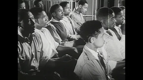 1940s WW2 African American Black Tuskegee College Airmen Vintage Film Movie Видео 123555618