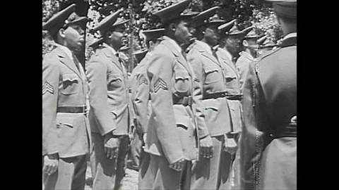 1940s WW2 African American Black Soldiers Tuskegee Airmen Vintage Film Movie Видео 123556134